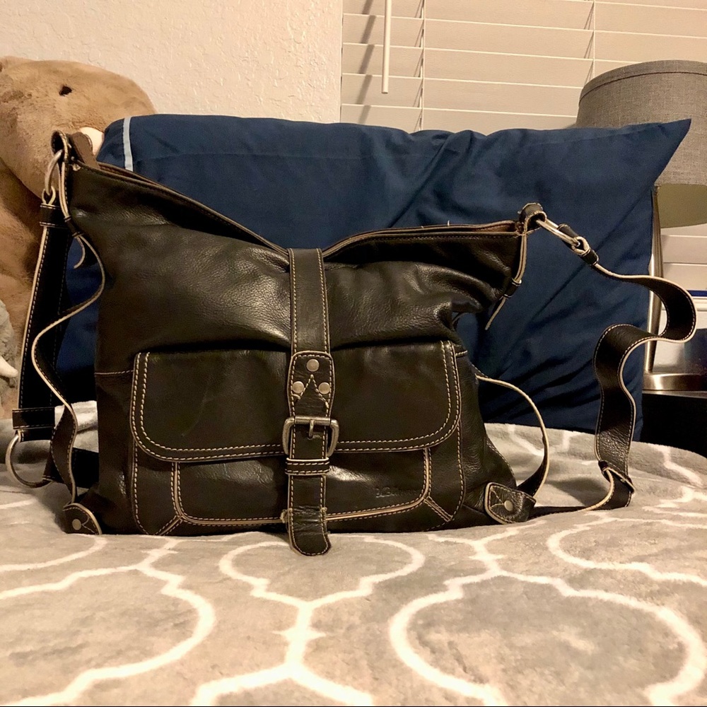 Vintage BCBG Black Shoulder Bag Purse